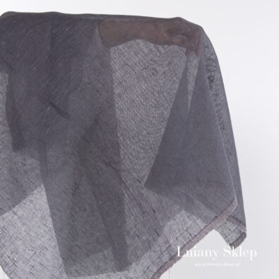 Przeźroczysty melanżowy fioletowy len.