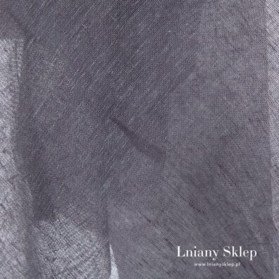 Fioletowy przeźroczysty len 100 %.