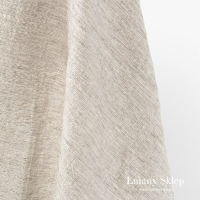 Piaskowa tkanina. Len i bawełna.