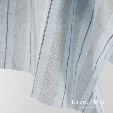 Tkanina lniana w paski.