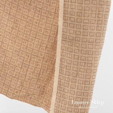 Żakardowy prany len 100%.