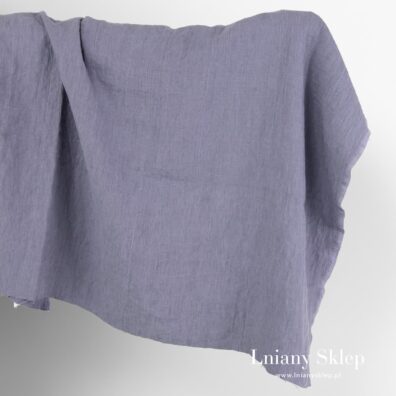 Jasny fioletowy prany len.