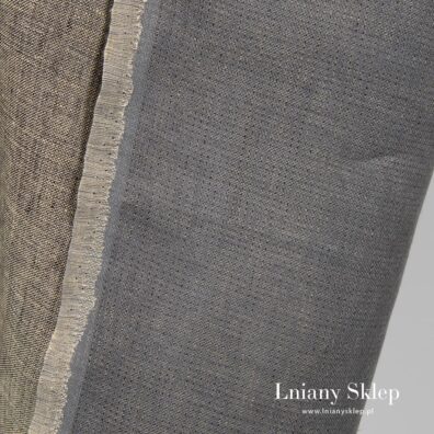 Szara strona tkaniny.