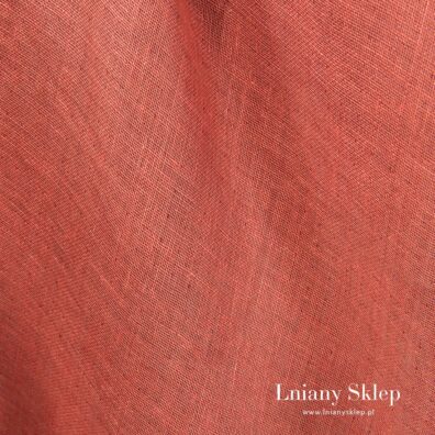 Dwustronna dwuwarstwowa tkanina 100% lniana.