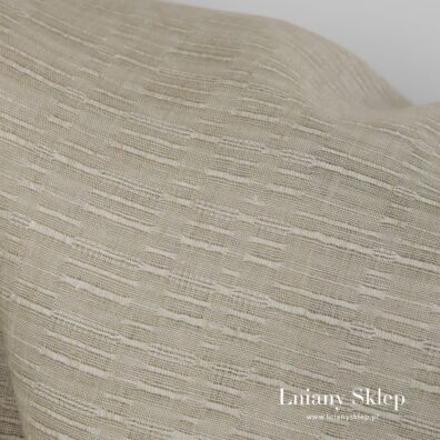 Piaskowa tkanina lniana.