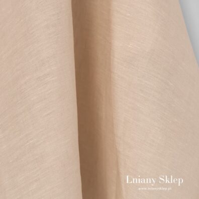 Lniana piaskowa tkanina lniana.