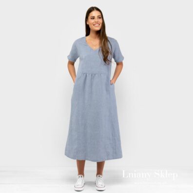 MELENA niebieska sukienka.