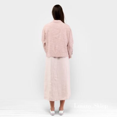 Różowy żakiecik. Plecy.