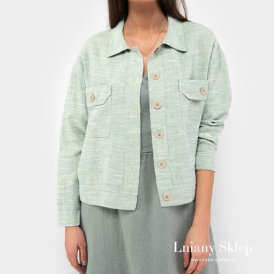 Lekki żielony żakiecik na lato.