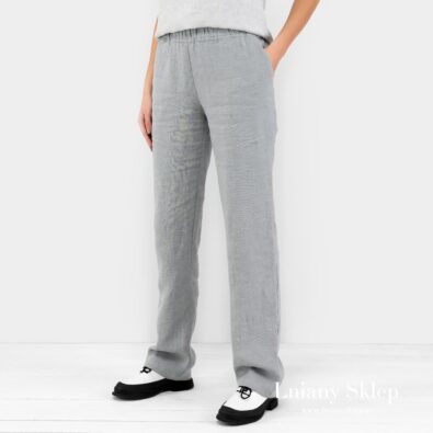 VERONA stalowo szare spodnie.