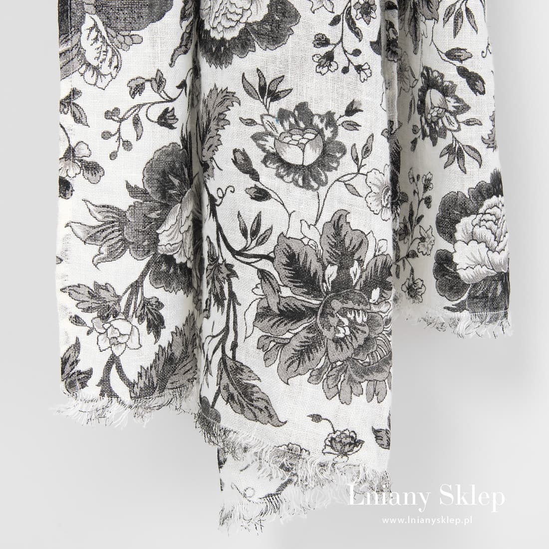 Lniany szalik na lato.