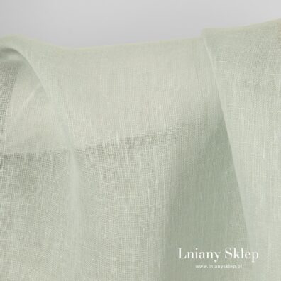 Prześwitująca tkanina lniana.