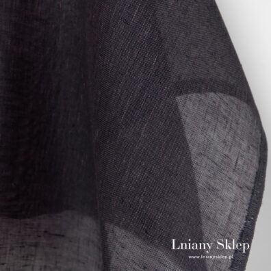 Ciemny fioletowy len na firanki, szaliki i in.