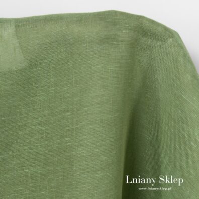 Przeźroczysty len na firanki.