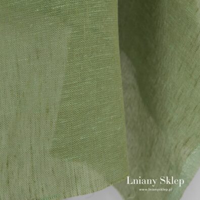 Przeźroczysty zielony len.