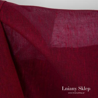 Tkanina lniana na firanki.