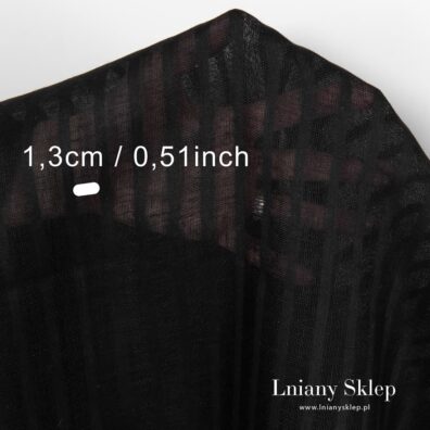 Czarny len w paski. Nieco matematyki.