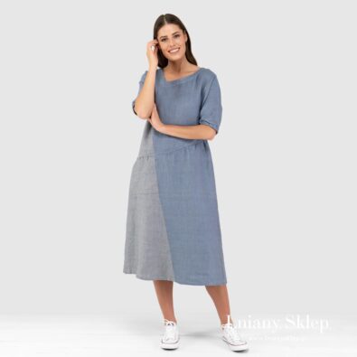 INDI niebieska sukienka.