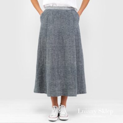 Pasek z tkaniny w paski.