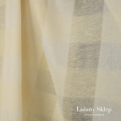 Tkanina lniano - bawełniana firankowa.