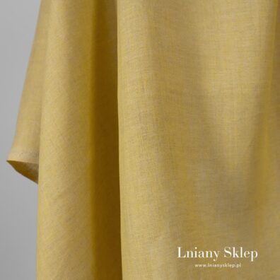 Żółty len na tekstylia domowe.