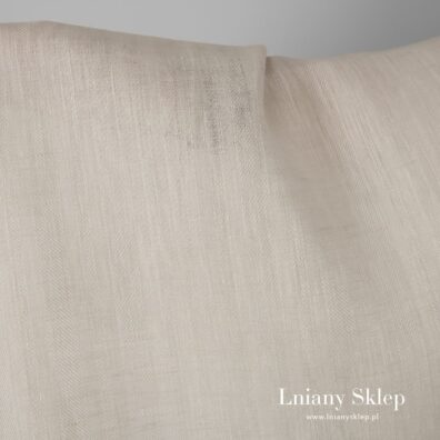 Piaskowy len. Splot jodełkowy.