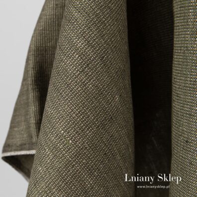 Ciężki, gruby len 100%.