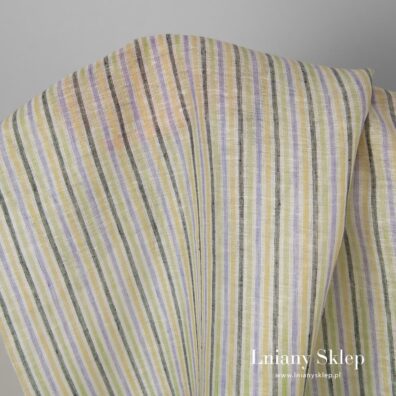 Przeźroczysty len 100%.