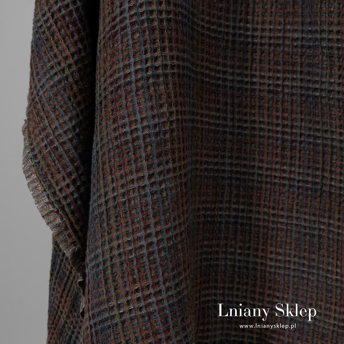 Tkanina waflowa na szlafroki i ręczniki.