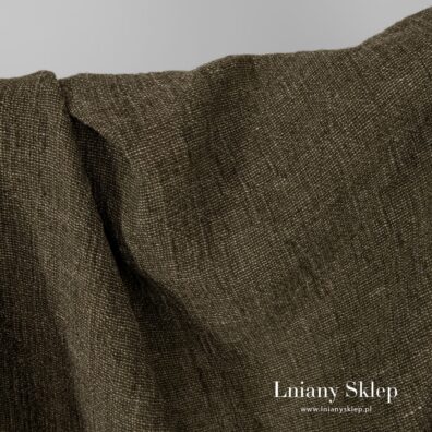 Prana zielona tkanina lniana.