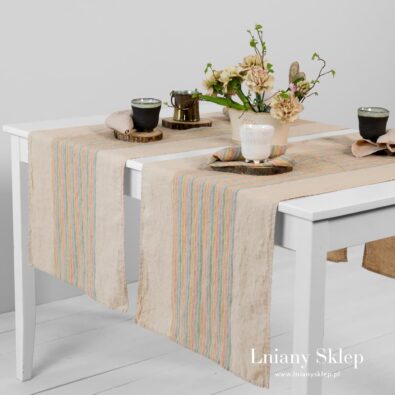 MEIZA beżowy bieżnik w pasy.