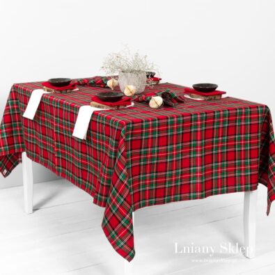 SCARLET obrus w kratkę.