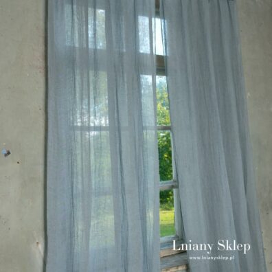 Lekki firanki z pranego lnu.