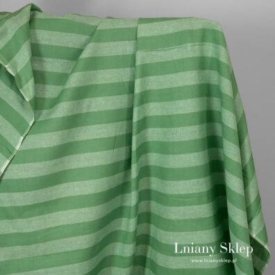 Len w szerokie pasy zielone.