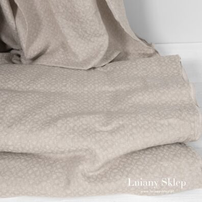 Szary, prany len z wełną.