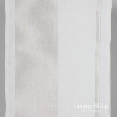 Len ścierkowy w szare paski.