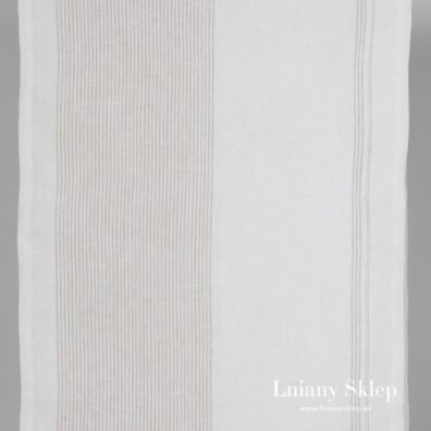 Len ścierkowy w szare paski.