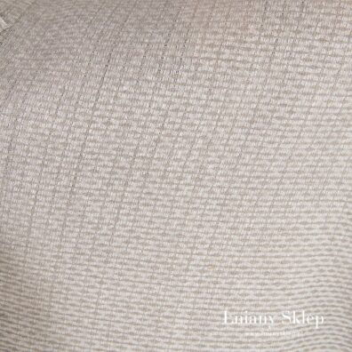 Tkanina z przędzy białej i niebarwionej lnianej.