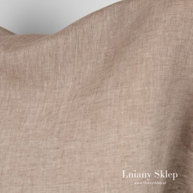 Len z przędzy piaskowej i brązowej.