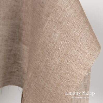 Jasnobrązowy len 100%.