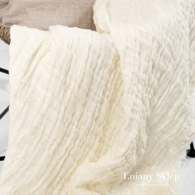 Przytulny dwustronny pled.