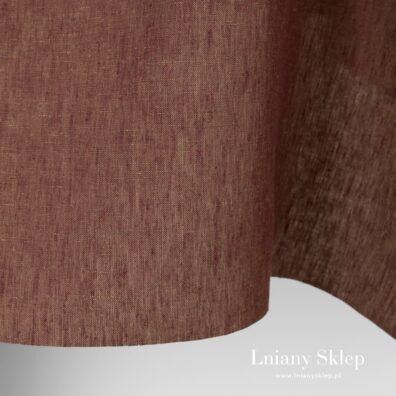 Melanżowy len w brąz.