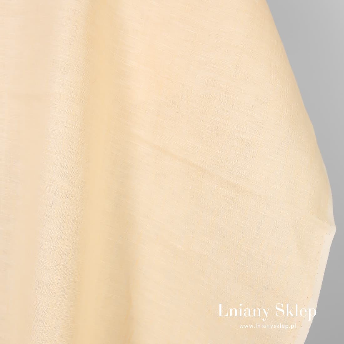 Jasna tkanina lniana.