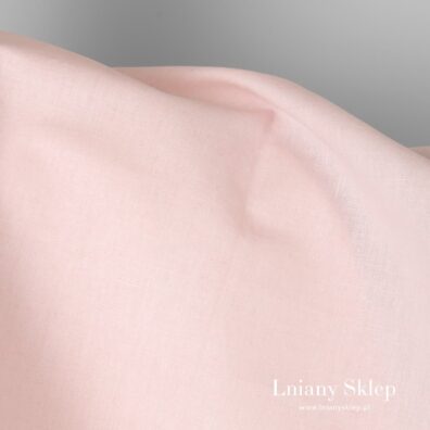 Len z bawełną w melanżu różowo - białym.