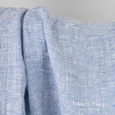 Prana tkanina niebieski melanż.