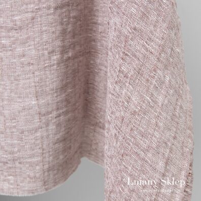 Prany jasny brązowy len.