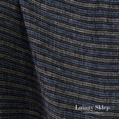 Ciemny waflowy len 100%.