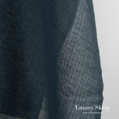 Leciutki len z bawełną w paski.