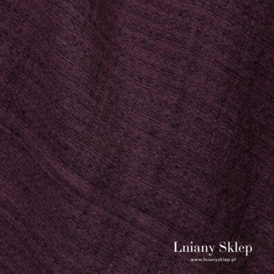 Ciemny fioletowy prany len.