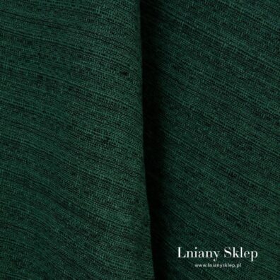 Gruby prany zielony len 100%.